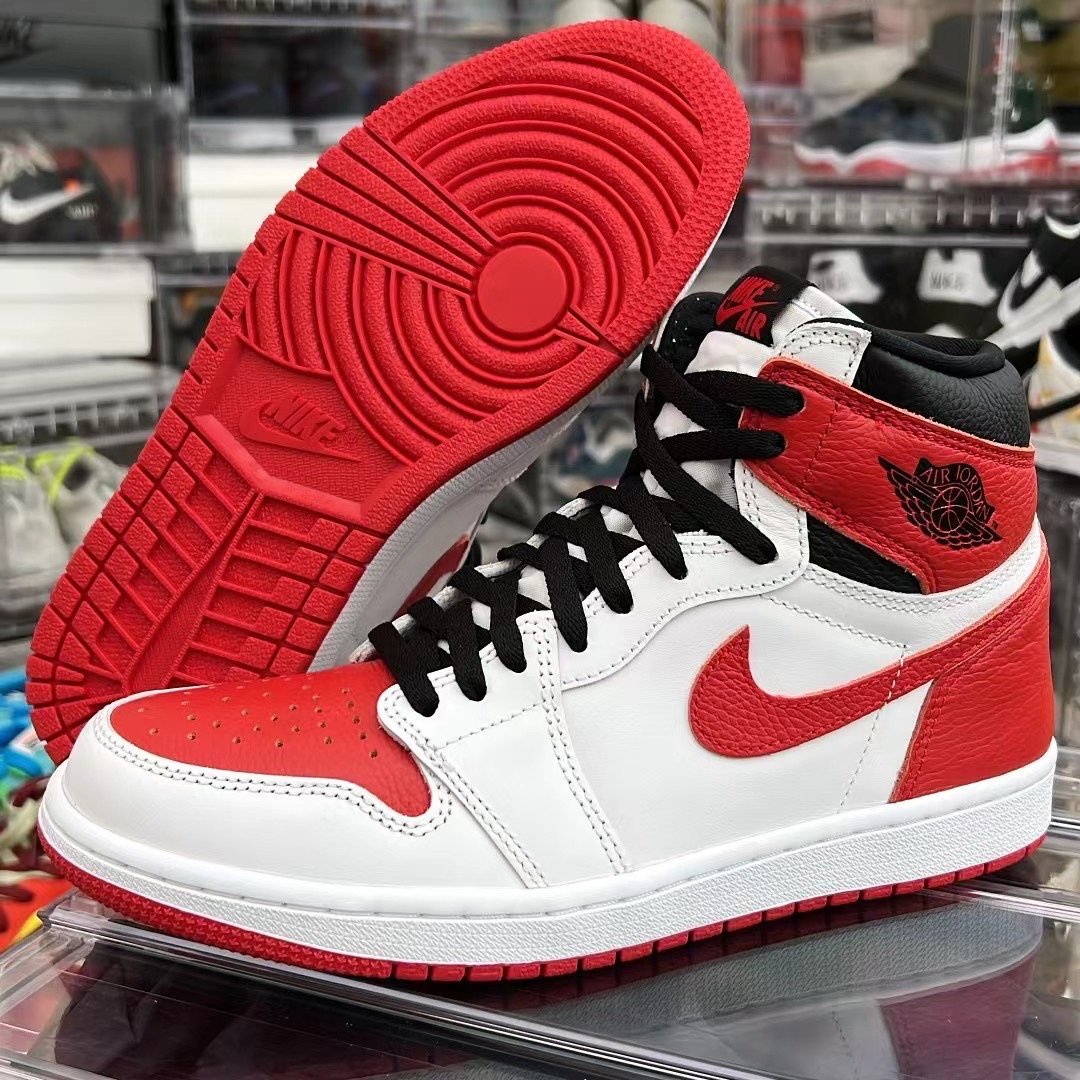 Air Jordan 1 Heritage White University Red 555088-161 Release Info