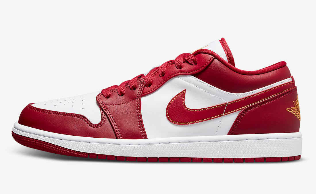 Air Jordan 1 Low Cardinal Red 553558-607 Release Date