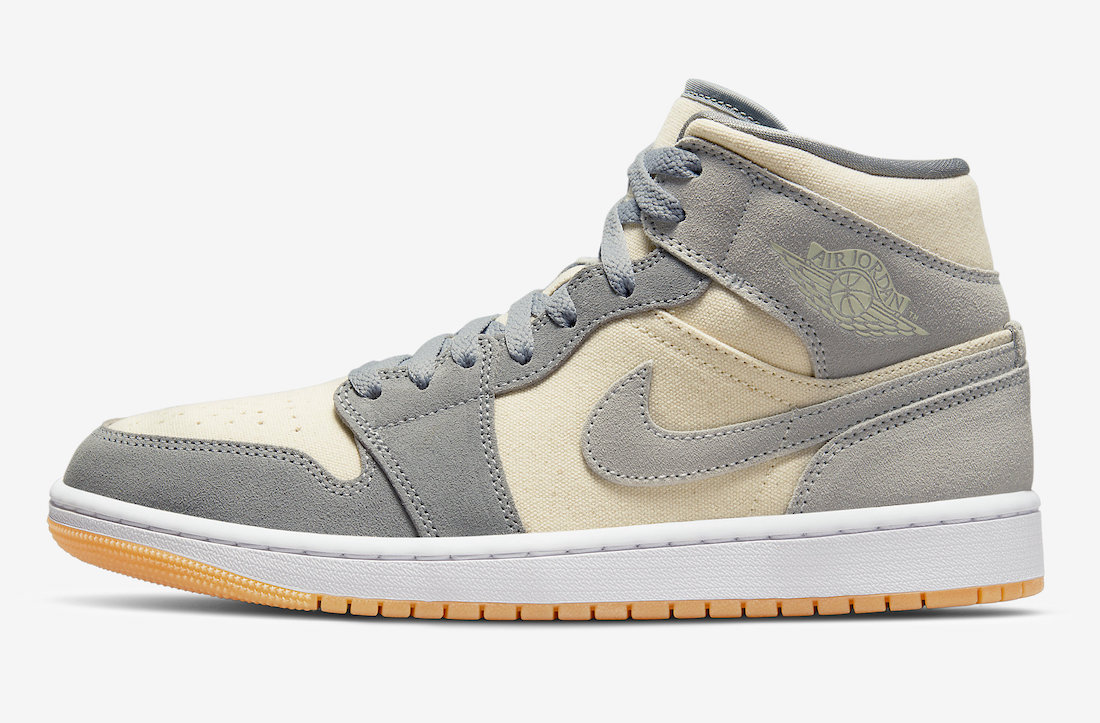 Air Jordan 1 Mid Grey Suede Gum DN4281-100 Release Date Info