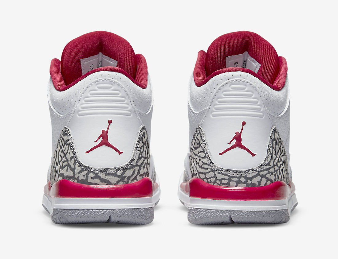 Air Jordan 3 Cardinal Red Preschool 429487-126 Release Date