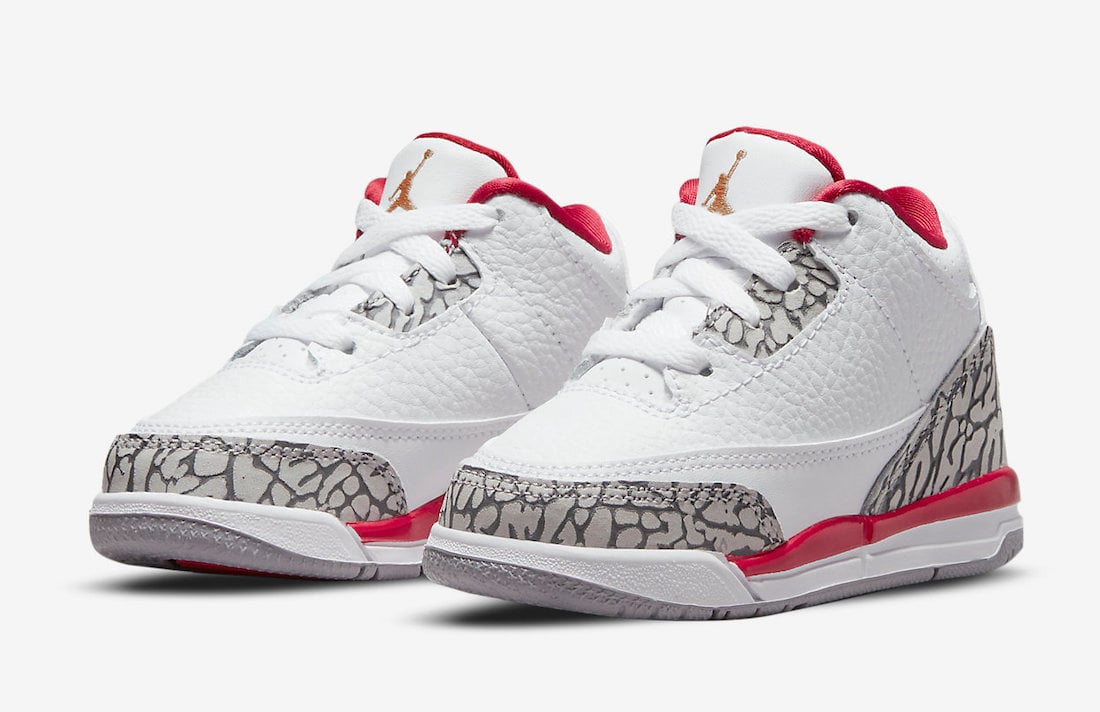 Air Jordan 3 Cardinal Red Toddler 832033-126 Release Date