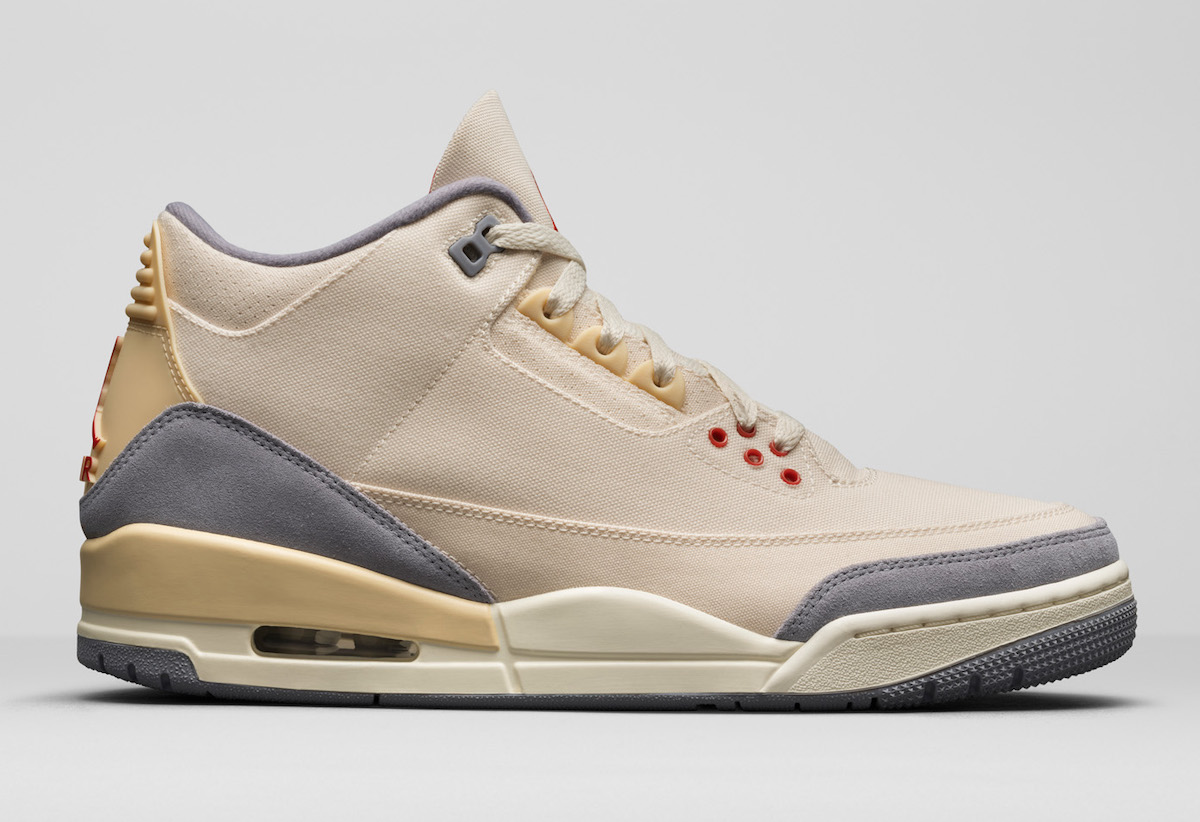 Air Jordan 3 Muslin Canvas DH7139-100 Release Date