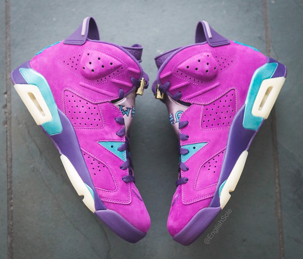 Air Jordan 6 Purple Fraternity PE 2021