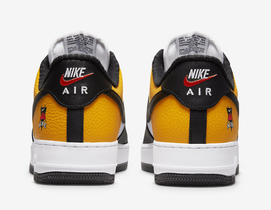 Nike Air Force 1 Black University Gold DQ7775-700 Release Date