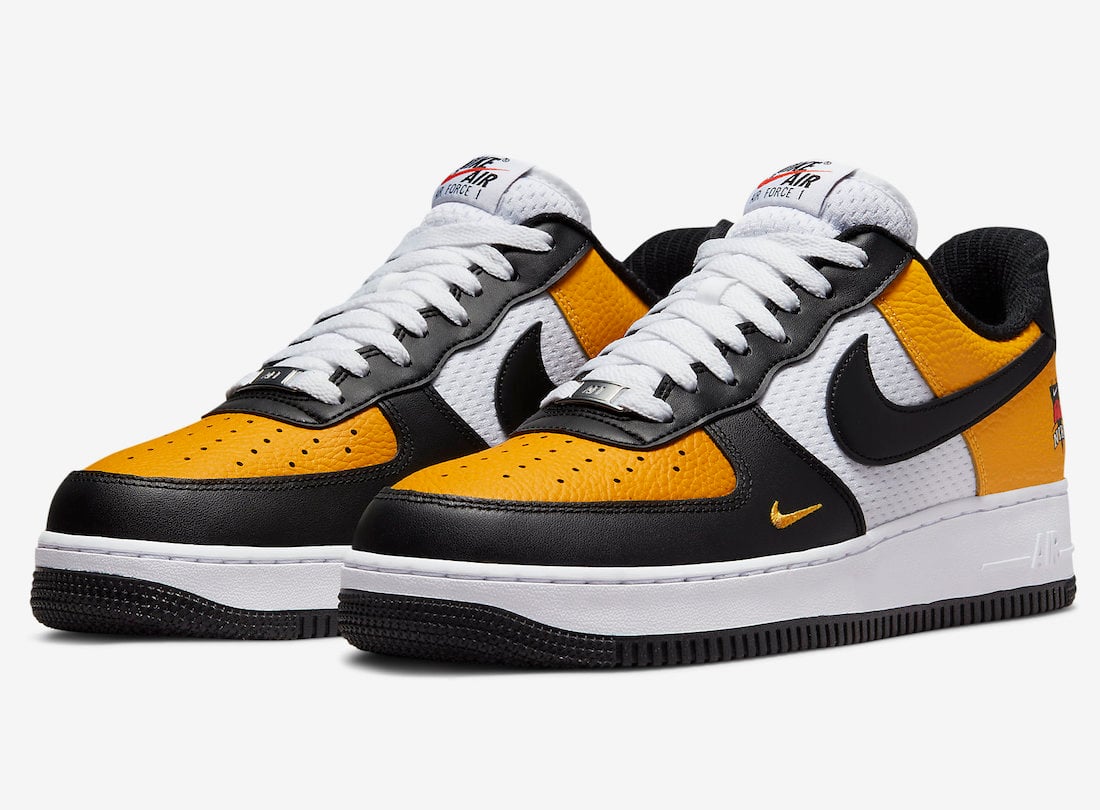 Nike Air Force 1 Black University Gold DQ7775-700 Release Date