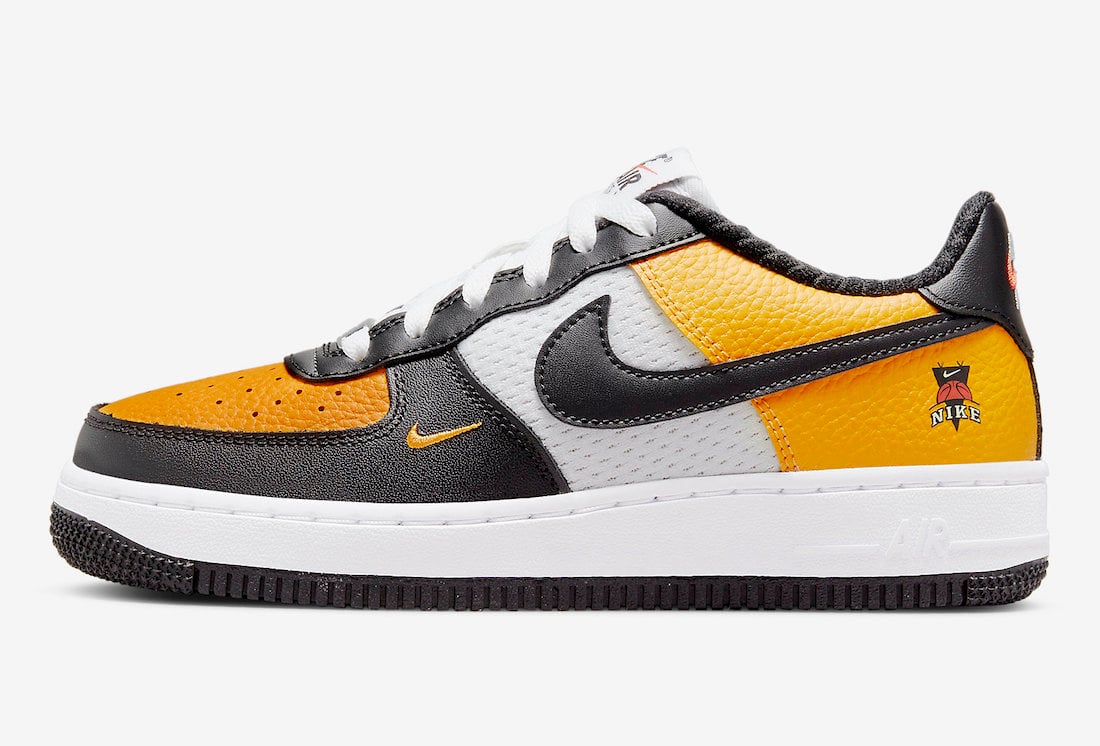 Nike Air Force 1 GS Gold Black White DQ7779-700 Release Date