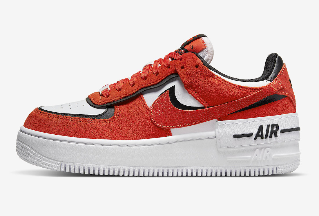 Nike Air Force 1 Shadow Red White Black DQ8586-800 Release Date Info