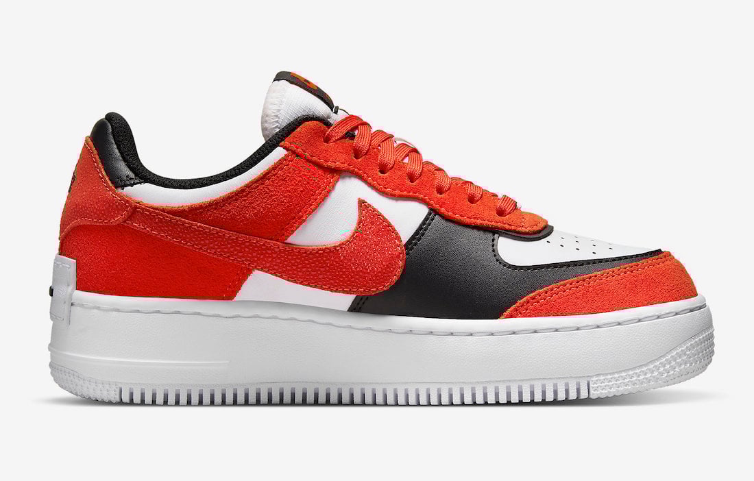 Nike Air Force 1 Shadow Red White Black DQ8586-800 Release Date Info