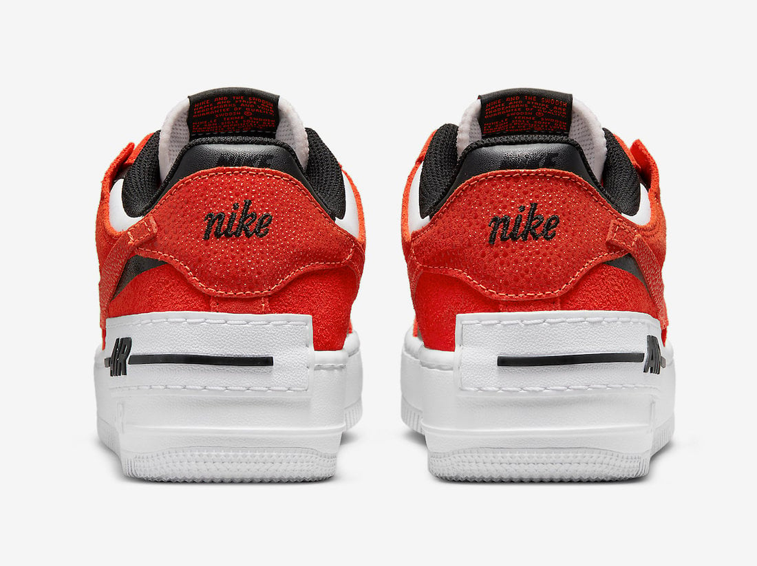 Nike Air Force 1 Shadow Red White Black DQ8586-800 Release Date Info