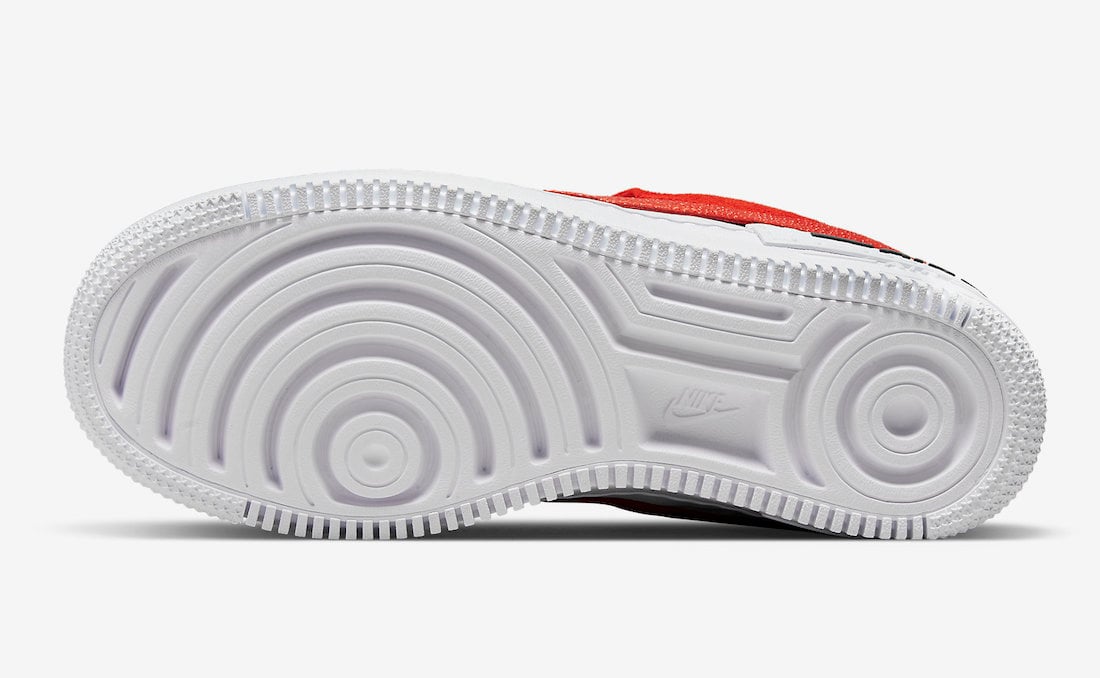 Nike Air Force 1 Shadow Red White Black DQ8586-800 Release Date Info