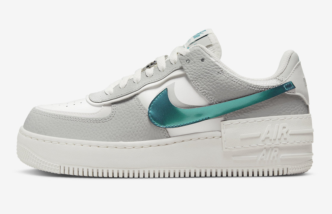 Nike Air Force 1 Shadow White Metallic Blue DR7856-100 Release Date Info
