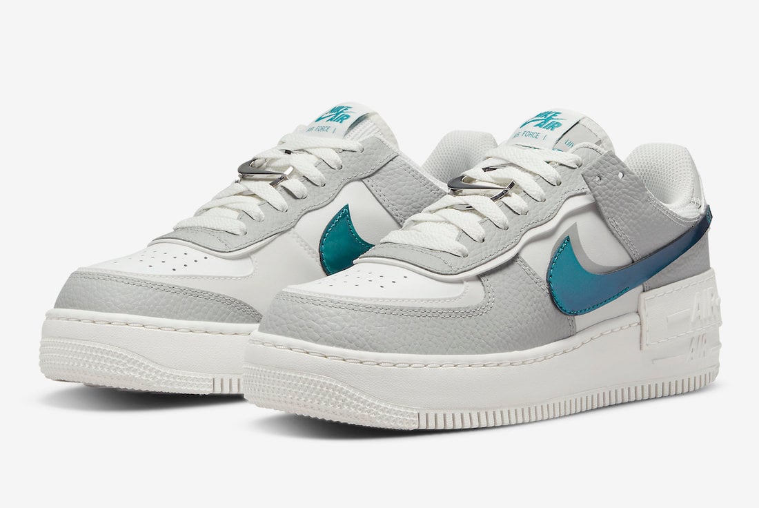 Nike Air Force 1 Shadow White Metallic Blue DR7856-100 Release Date Info