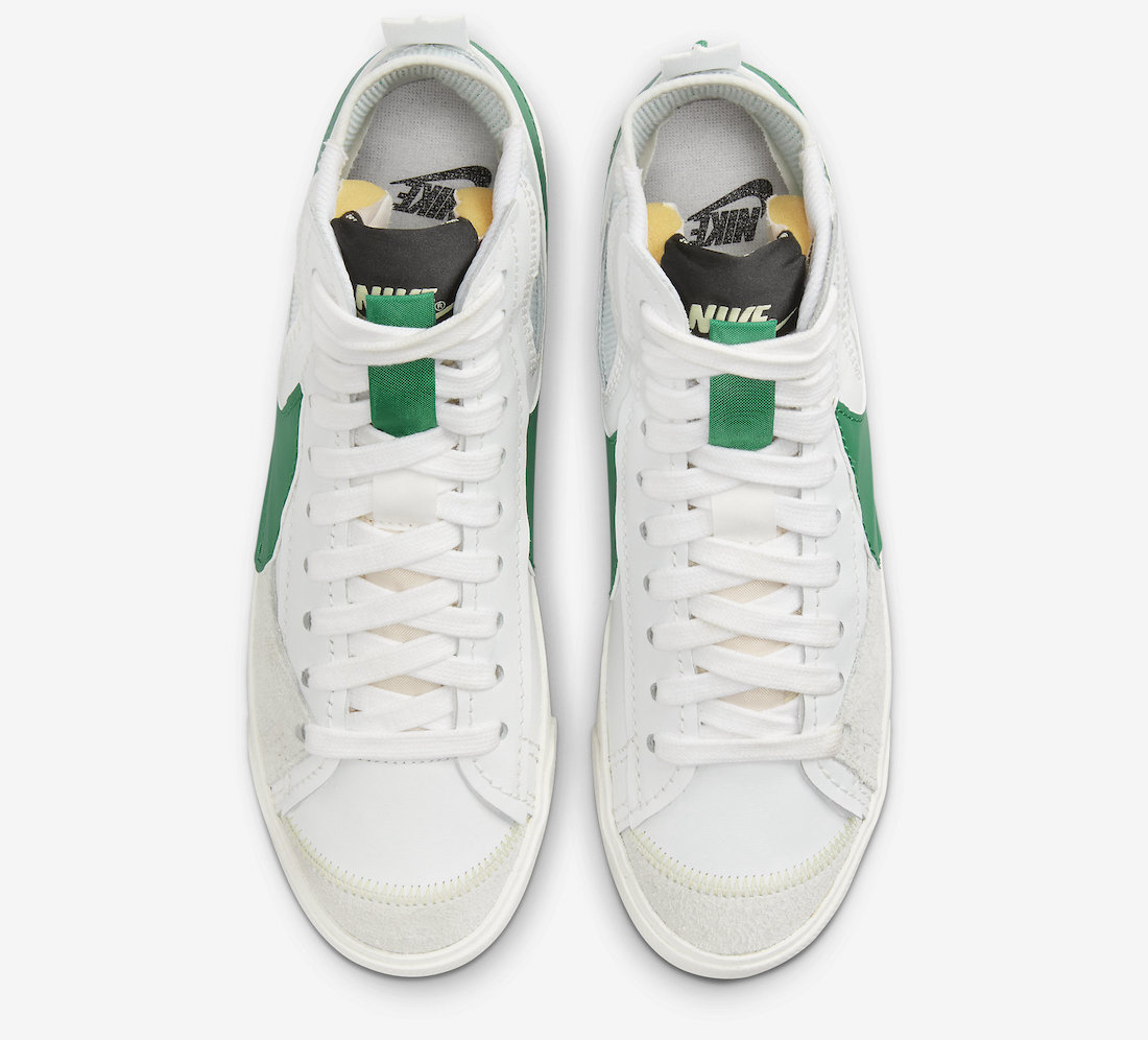 Nike Blazer Mid 77 Jumbo White Green DR8595-100 Release Date Info ...