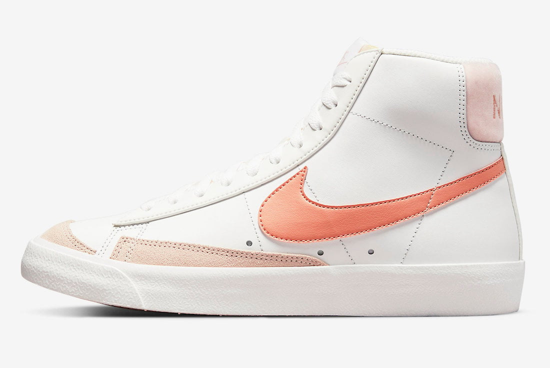 Nike Blazer Mid 77 Lea Light Madder Root DR7876-100 Release Date Info