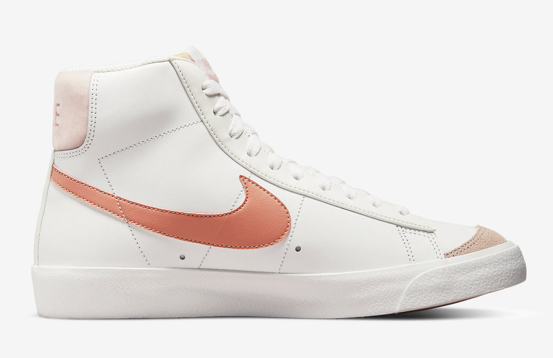 Nike Blazer Mid 77 Lea Light Madder Root DR7876-100 Release Date Info