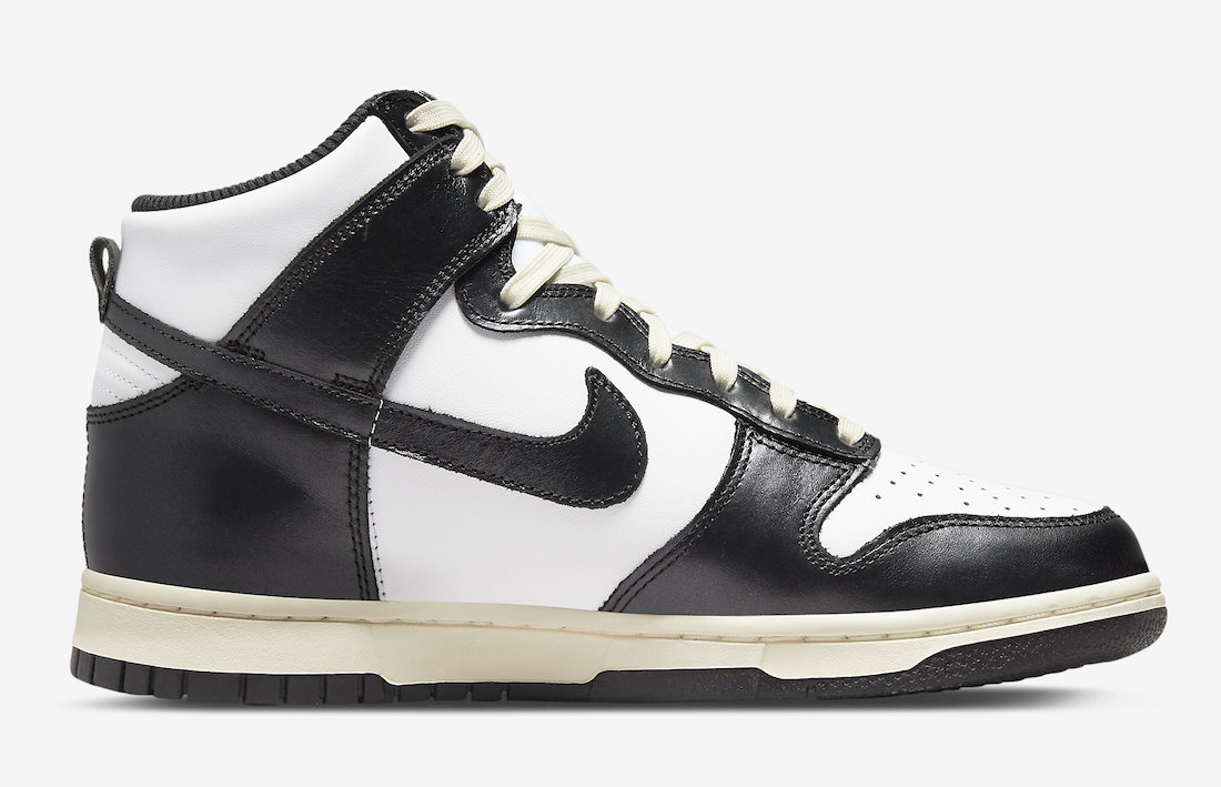 Nike Dunk High Vintage Black White DQ8581-100 Release Date Info