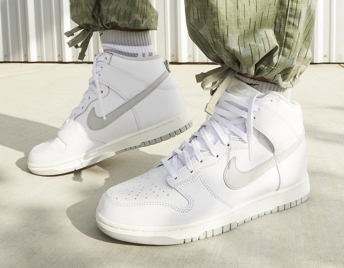 Nike Dunk High White Grey DD1869-111 Release Date Info