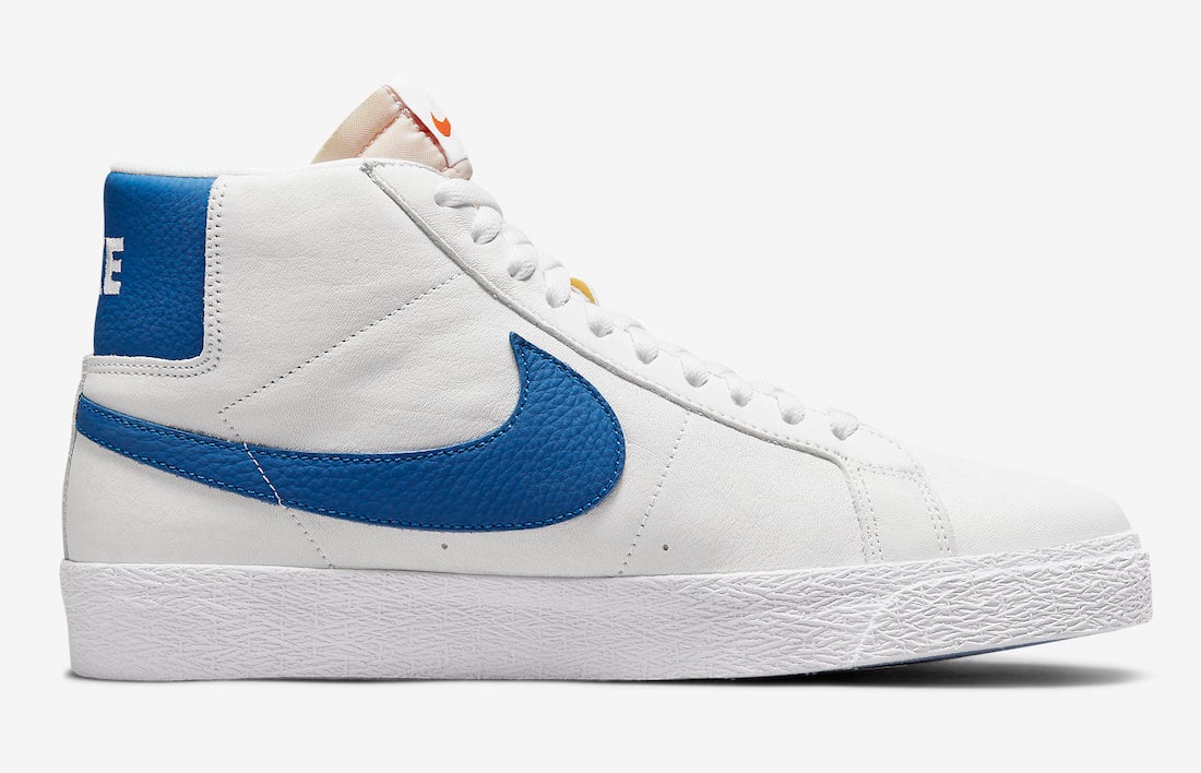 Nike SB Blazer Mid ISO White Blue DH6970-100 Release Date Info