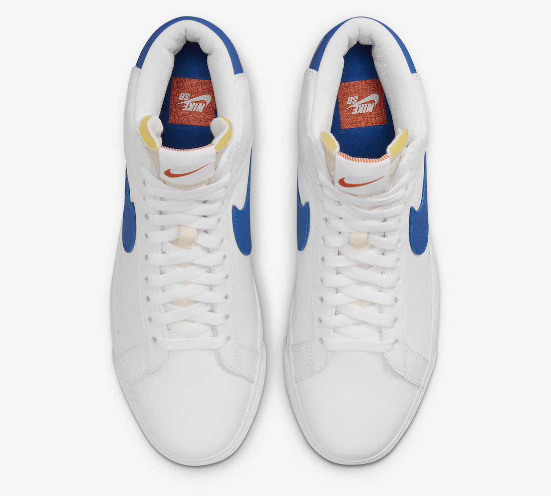 Nike SB Blazer Mid ISO White Blue DH6970-100 Release Date Info