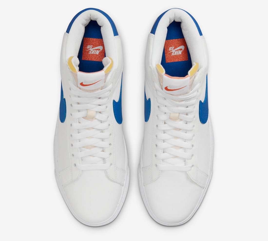 Nike SB Blazer Mid ISO White Blue DH6970-100 Release Date Info