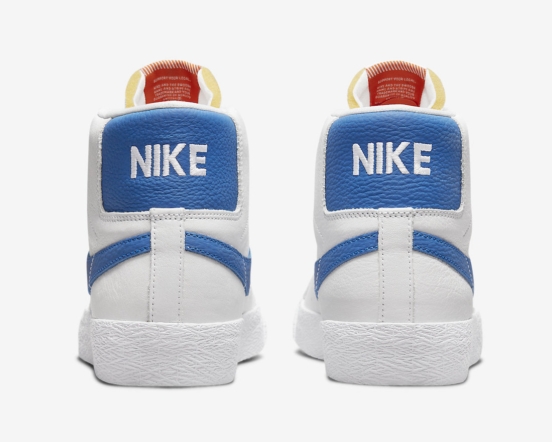 Nike SB Blazer Mid ISO White Blue DH6970-100 Release Date Info