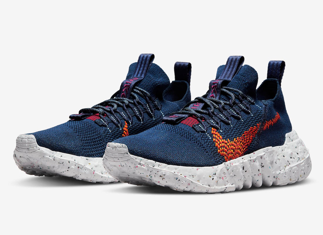 Nike Space Hippie 01 Highlighted in Navy and Orange