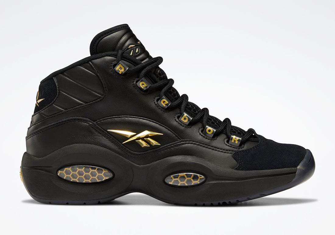 Reebok Question Mid Black Gold H01308 Release Date Info