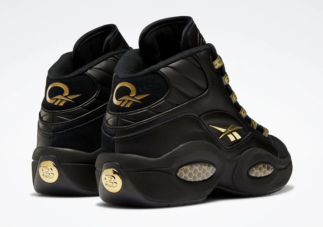 Reebok Question Mid Black Gold H01308 Release Date Info