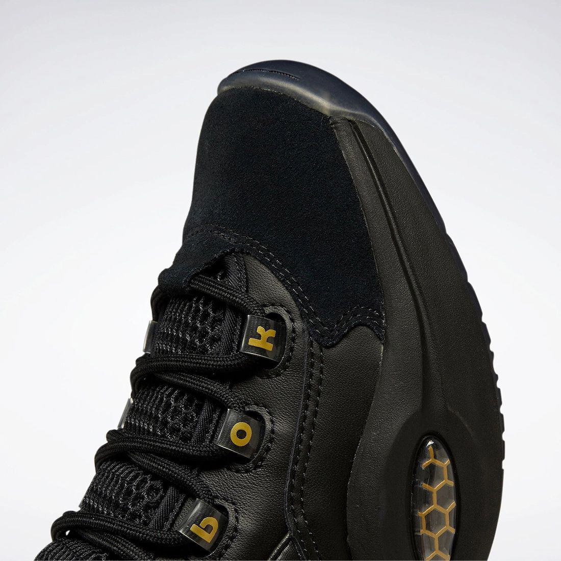 Reebok Question Mid Black Gold H01308 Release Date Info