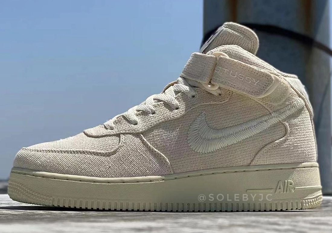 Stussy Nike Air Force 1 Mid Fossil Release Date