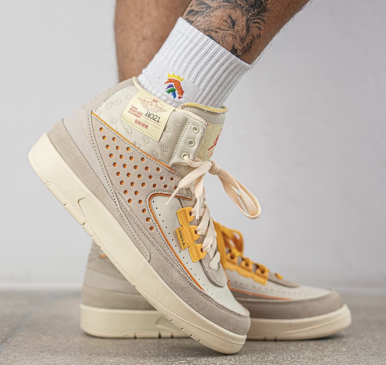 Union Air Jordan 2 Rattan On-Feet