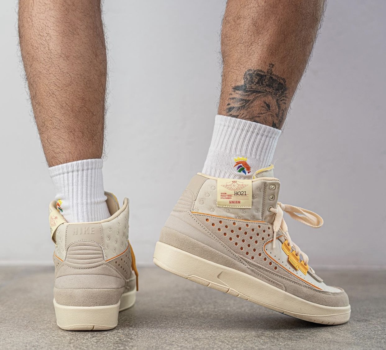 Union Air Jordan 2 Rattan On-Feet