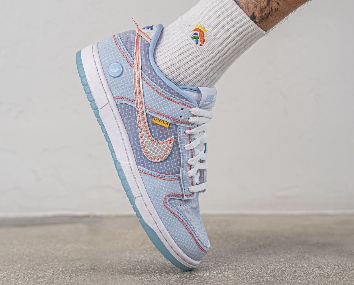 Union Nike Dunk Low Blue DJ9649-400 On-Feet