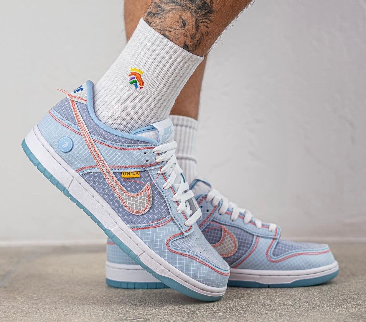 Union Nike Dunk Low Blue DJ9649-400 On-Feet