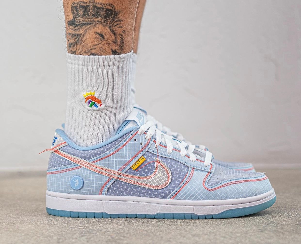 Union Nike Dunk Low Blue DJ9649-400 On-Feet