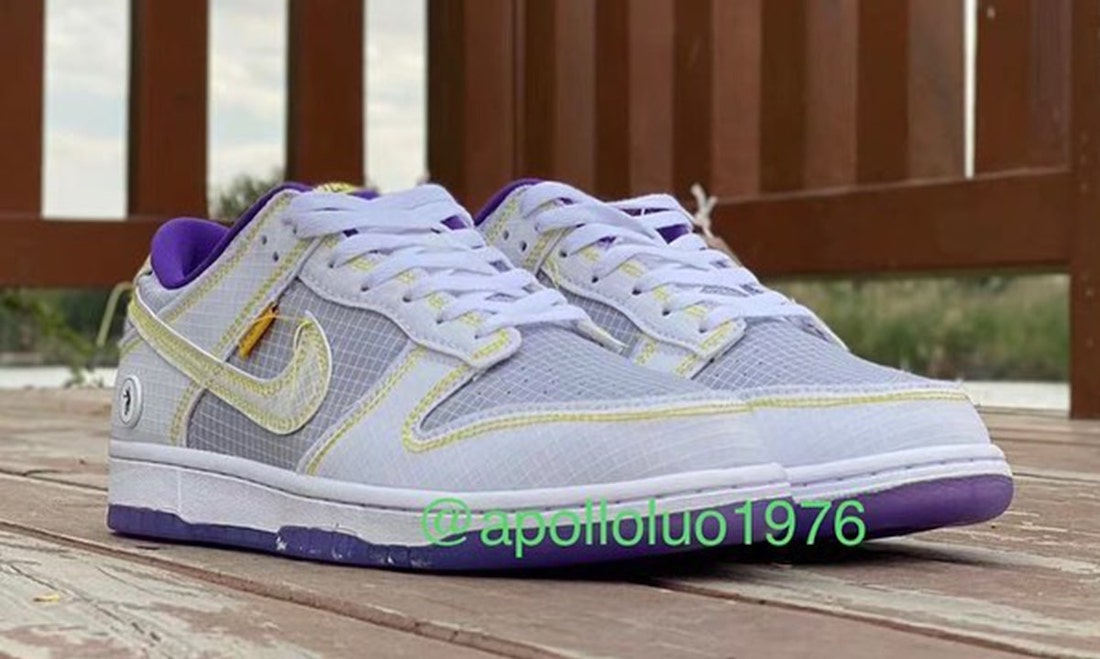 Union Nike Dunk Low Purple Yellow Leak Release Date