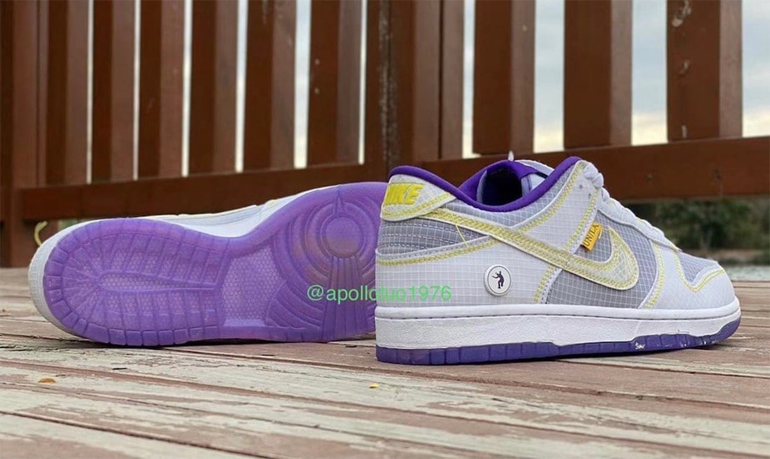 Union Nike Dunk Low Purple Yellow Leak Release Date
