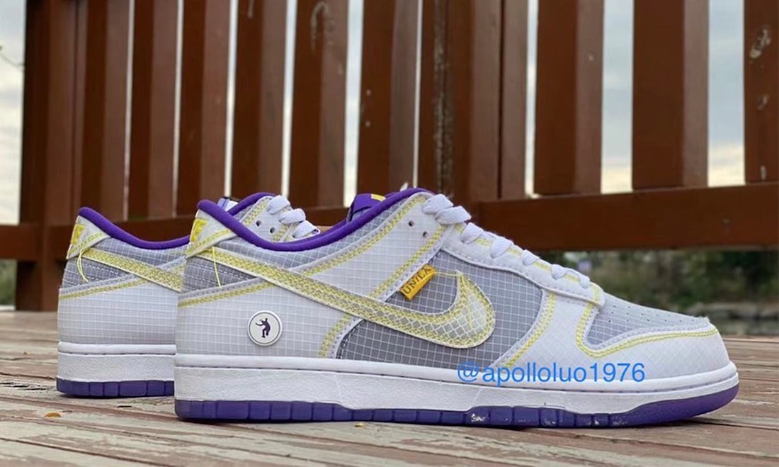 Union Nike Dunk Low Purple Yellow Leak Release Date