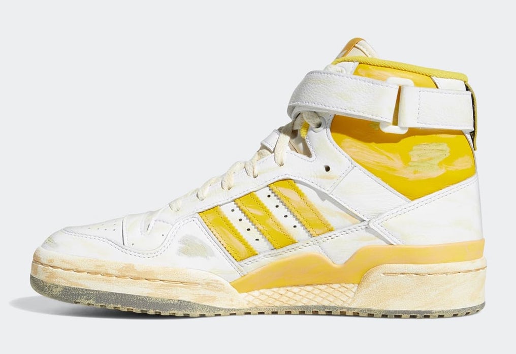 adidas Forum 84 High Worn White Yellow GZ6468 Release Date Info