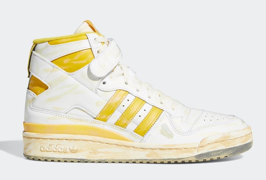 adidas Forum 84 High Worn White Yellow GZ6468 Release Date Info