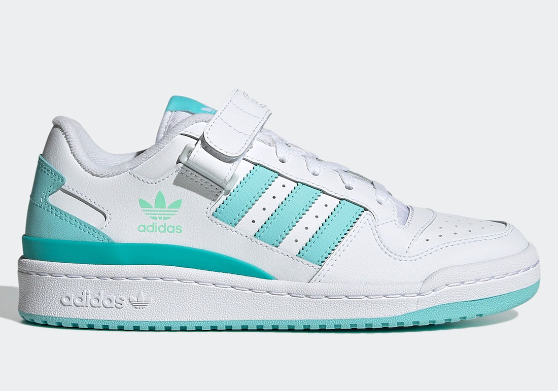adidas Forum Low Highlighted in Aqua Blue Accents