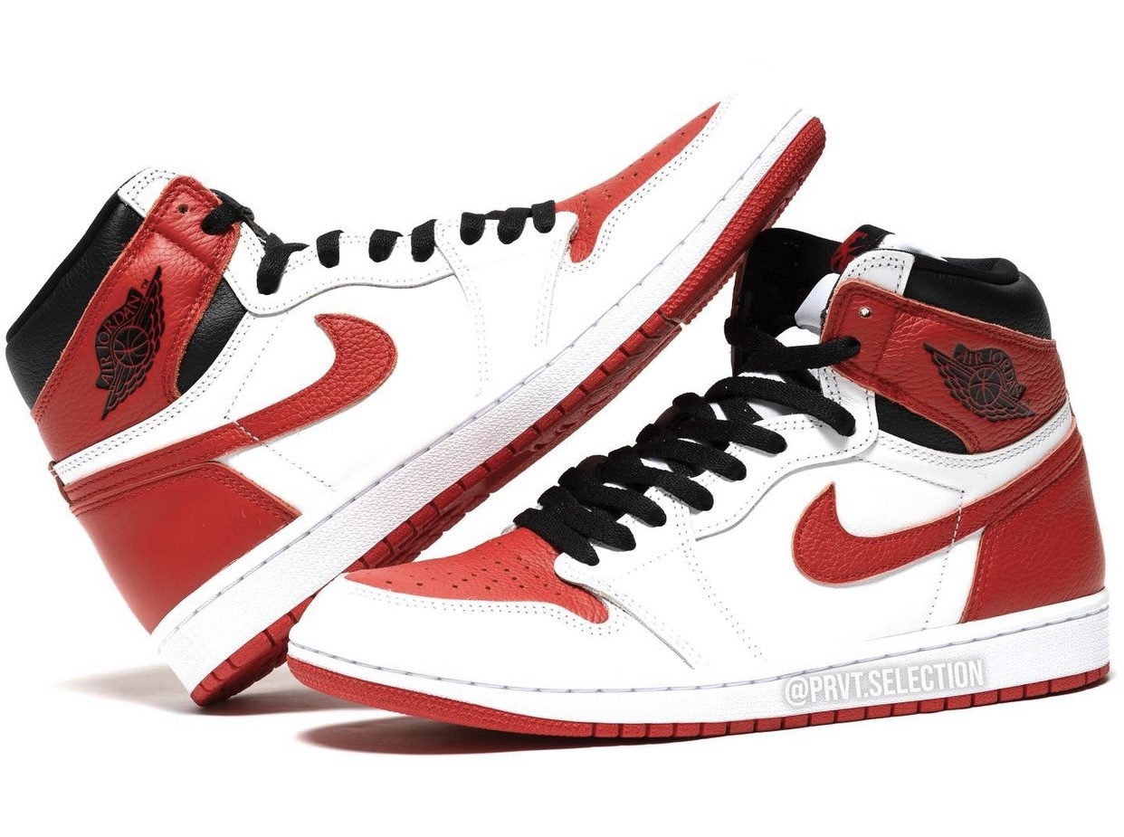 Air Jordan 1 Heritage White Red 555088-161 Release Date
