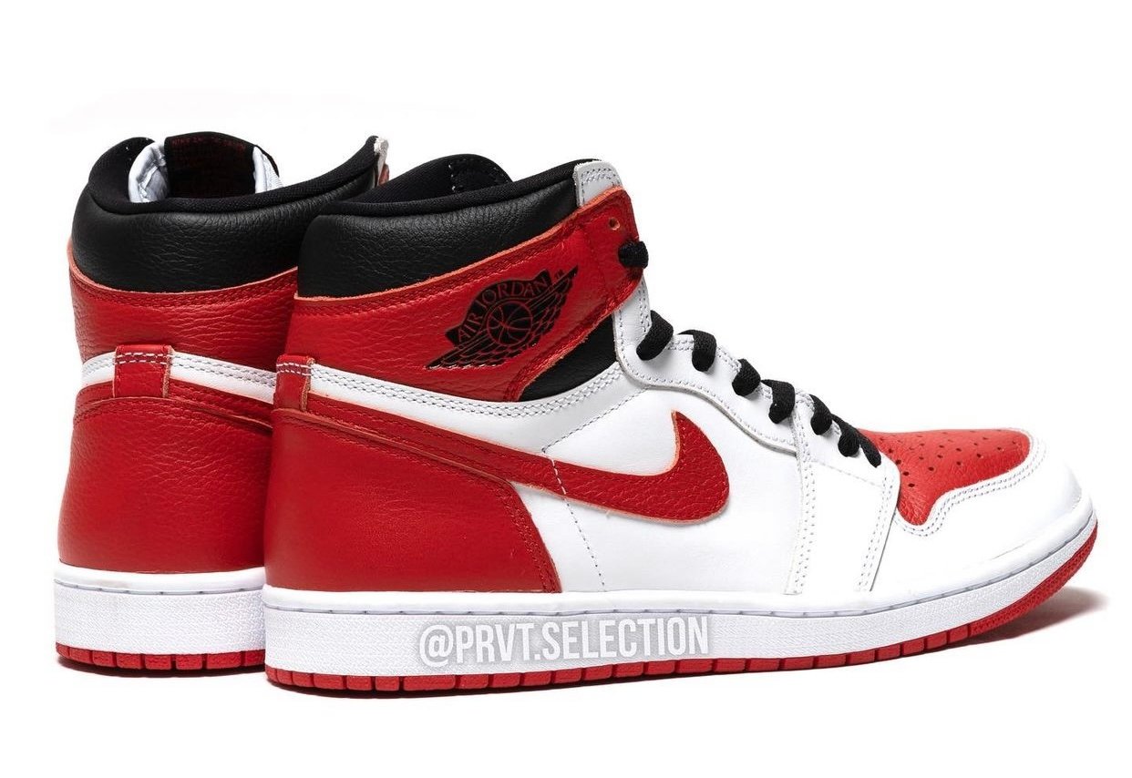 Air Jordan 1 Heritage White Red 555088-161 Release Date