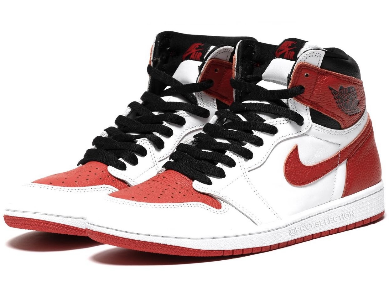 Air Jordan 1 Heritage White Red 555088-161 Release Date