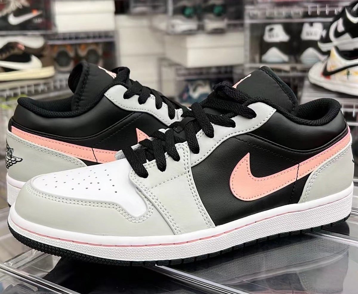 Air Jordan 1 Low Black Grey Pink 553558-062 Release Date Info