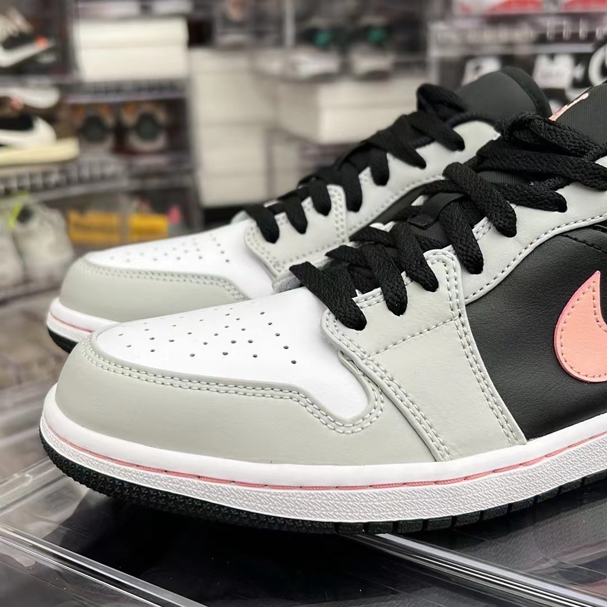 Air Jordan 1 Low Black Grey Pink 553558-062 Release Date Info