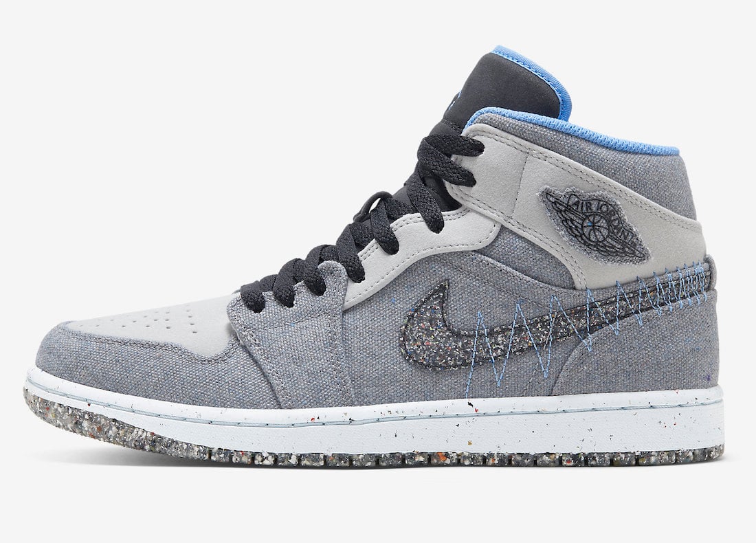 Air Jordan 1 Mid Crater Grey Blue Black DM3529-004 Release Date Info