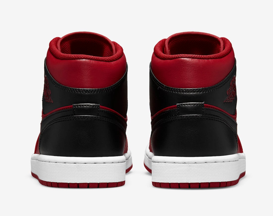 Air Jordan 1 Mid Reverse Bred Gym Red Black White 554724-660 Release Date Info