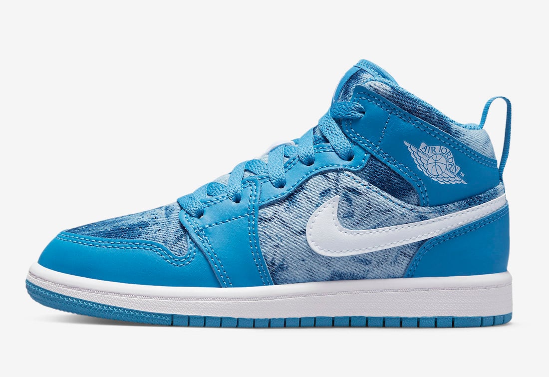 Air Jordan 1 Mid Washed Denim DM8952-400 Release Date Info