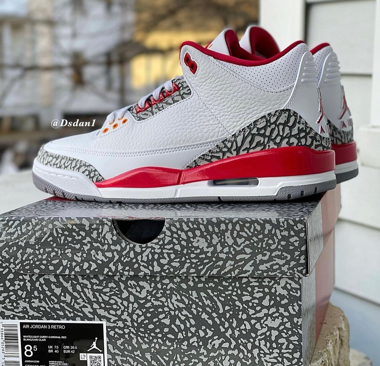 Air Jordan 3 Cardinal Red CT8532-126 2022 Release Details